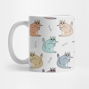 Colorful Funny Cat Butt Pattern Design Mug